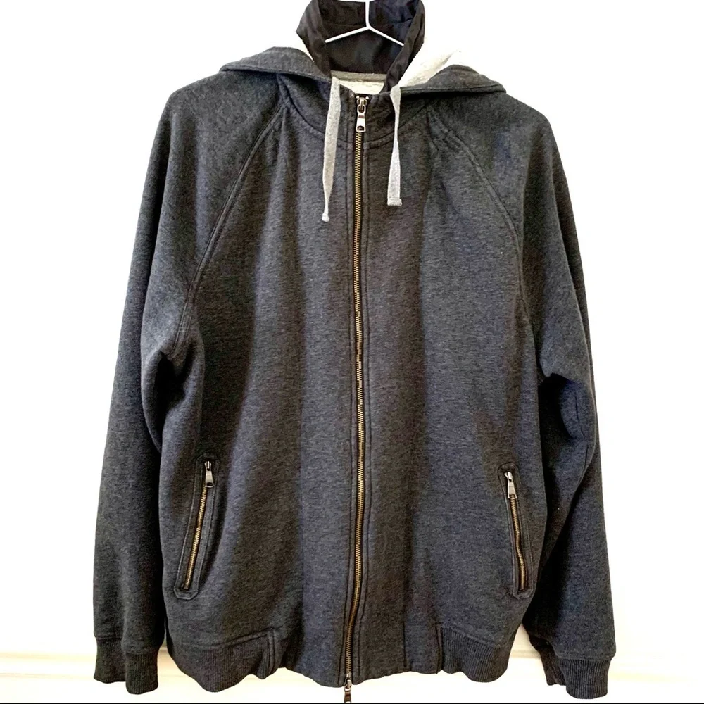 BANANA REPUBLIC Double Zipper Hoodie Jacket - Picture 3 of 6
